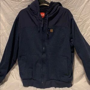 Blue Coleman Zip-Up Hoodie